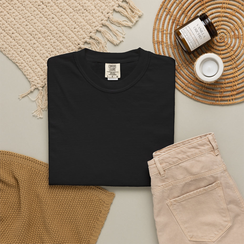 Custom “Print It Your Way” Garment-Dyed T-Shirt — Personalized White Tee