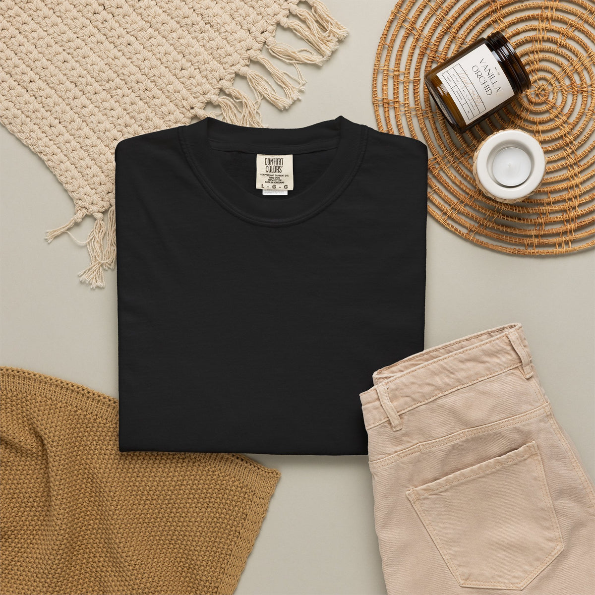 Custom “Print It Your Way” Garment-Dyed T-Shirt — Personalized White Tee