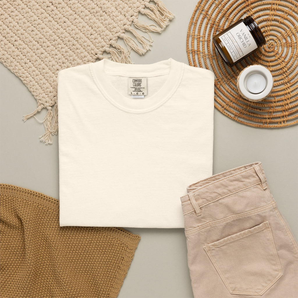 Custom “Print It Your Way” Garment-Dyed T-Shirt — Personalized White Tee